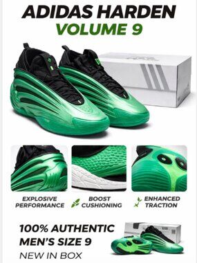adidas | Shoes | Adidas Harden Vol 9 Metamorphosis Green  display picture 1